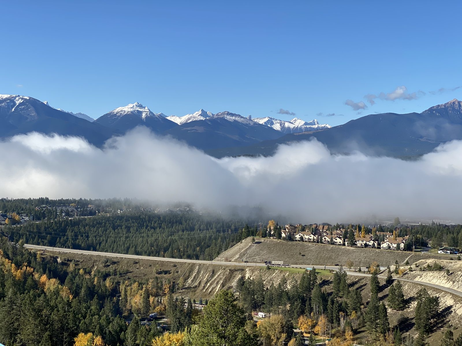Panoramic mountain view from Corner Second Floor Suite